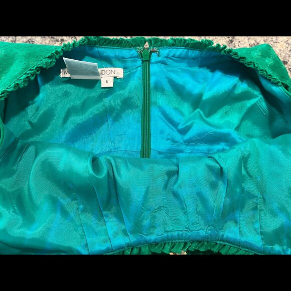 MAGGIE London Sleeveless Vintage Style Green Dress Size 8 - Picture 4 of 5